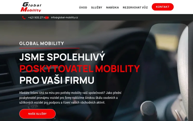 Náhled webu Global Mobility