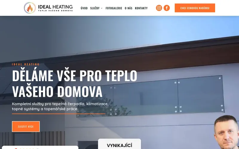 Náhled webu Ideal Heating