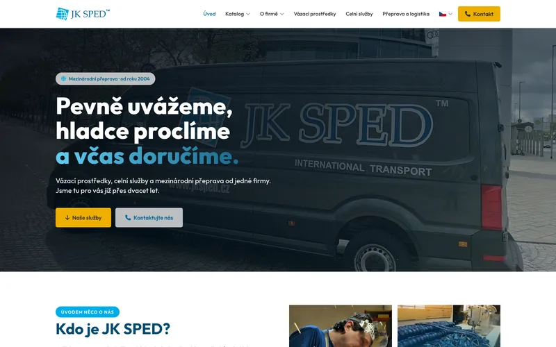 Náhled webu JK Sped