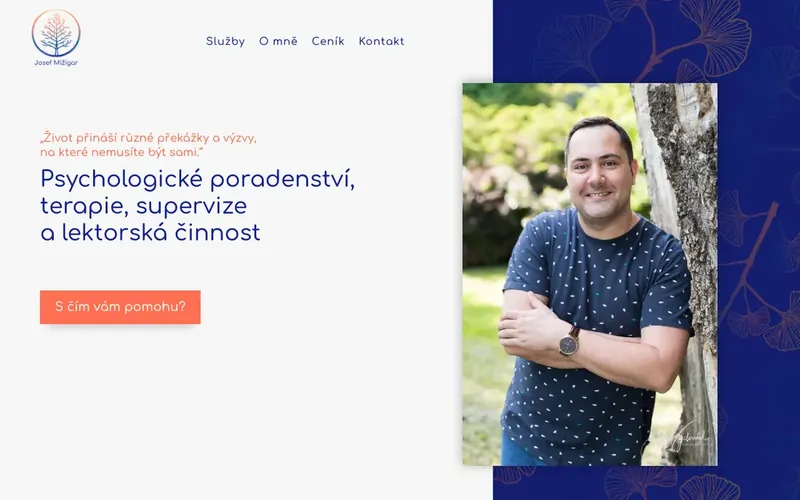 Náhled webu Josef Mižigar