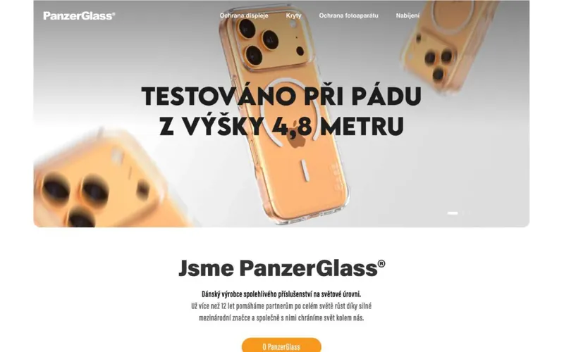 Náhled webu PanzerGlass