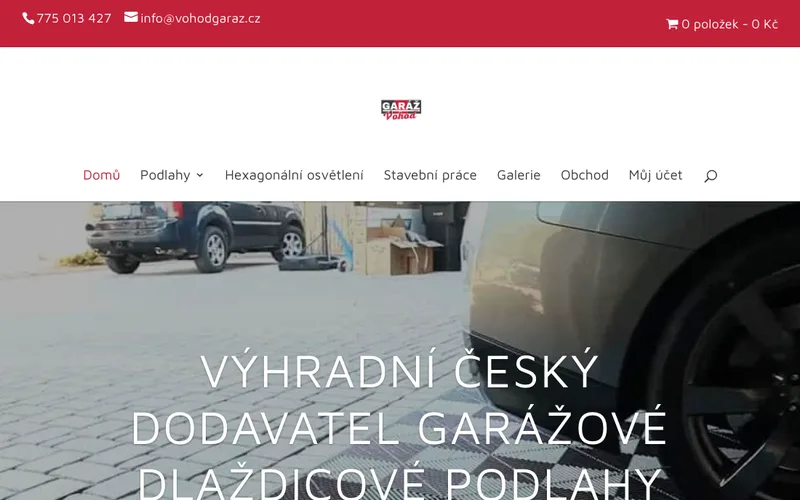 Náhled webu Vohoď Garáž
