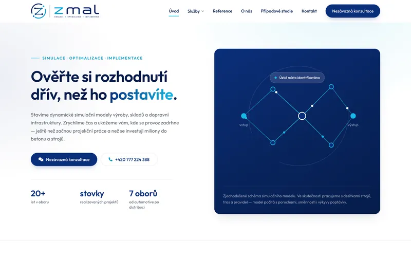 Náhled webu ZMAL